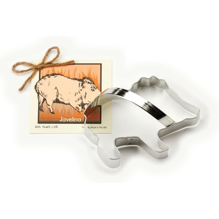 Javelina Cookie and Fondant Cutter - Ann Clark - 5.8 Inches - US Tin Plated Steel