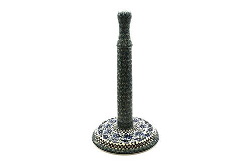 Polish Pottery Paper Towel Holder - Blue Chicory