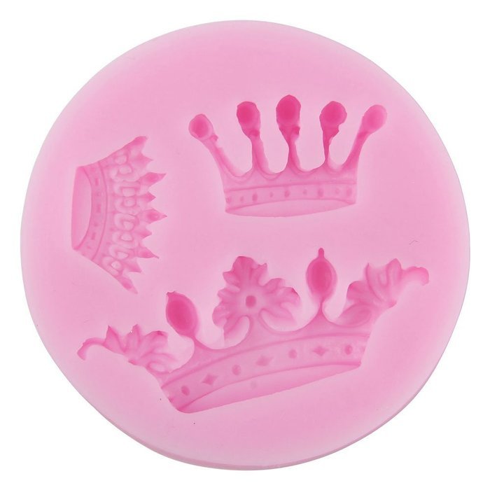 niceeshop(TM) Crown Shape Silicone Cake Molds Decoration Fondant Cookie Baking Mold ,Pink