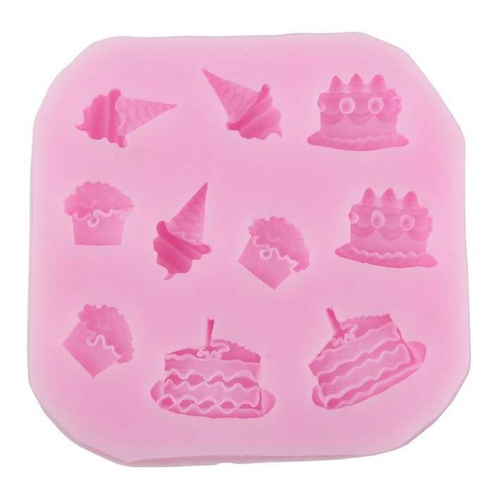 niceeshop(TM) Crown Shape Silicone Cake Molds Decoration Fondant Cookie Baking Mold ,Pink N6