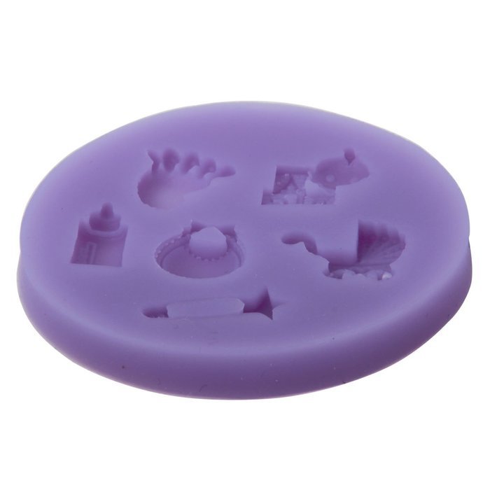niceeshop(TM) Crown Shape Silicone Cake Molds Decoration Fondant Cookie Baking Mold ,Pink N9