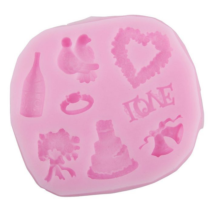 niceeshop(TM) Crown Shape Silicone Cake Molds Decoration Fondant Cookie Baking Mold ,Pink N12