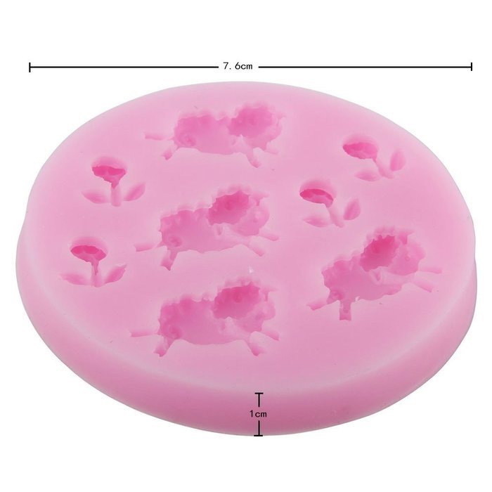 niceeshop(TM) Crown Shape Silicone Cake Molds Decoration Fondant Cookie Baking Mold ,Pink N21