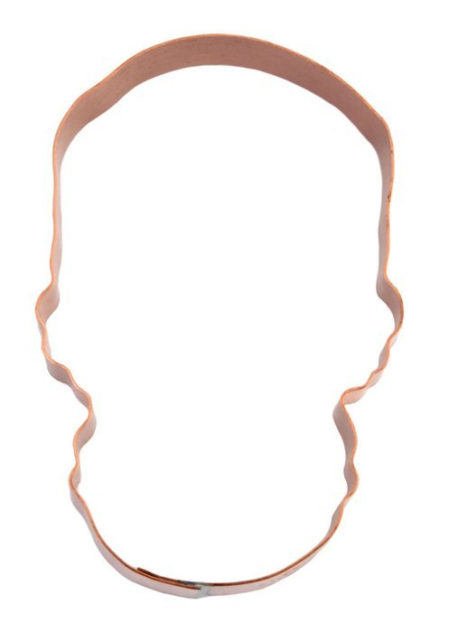 Boney Anatomical Spooky Halloween Skull Copper Cookie Cutter