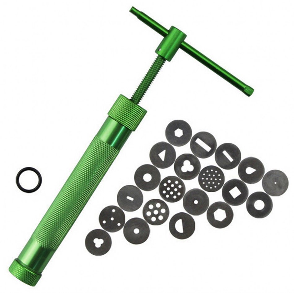 WellieSTR Professional Metal Clay Extruder ,Clay Gun Extruder N2
