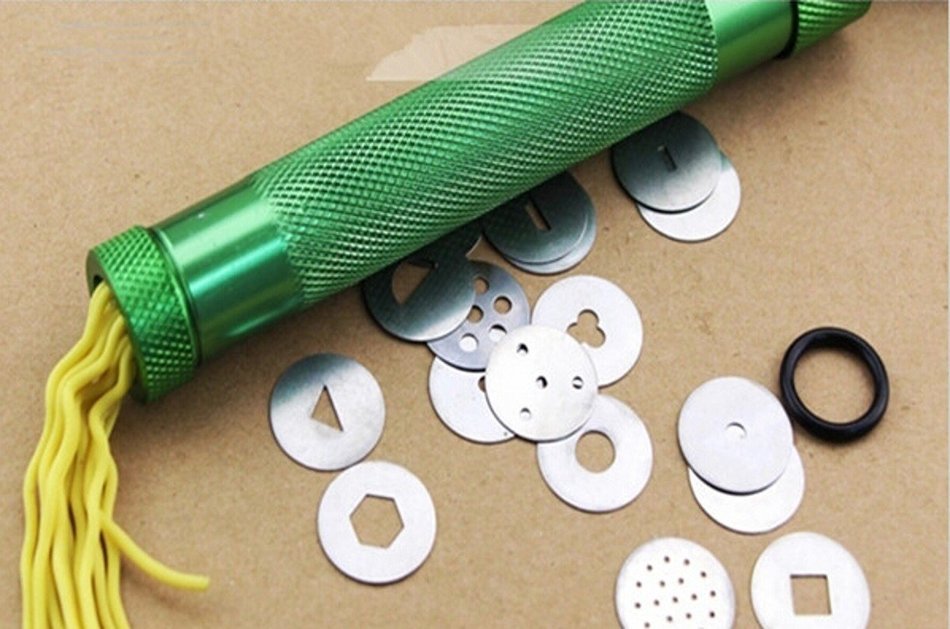 WellieSTR Professional Metal Clay Extruder ,Clay Gun Extruder N9