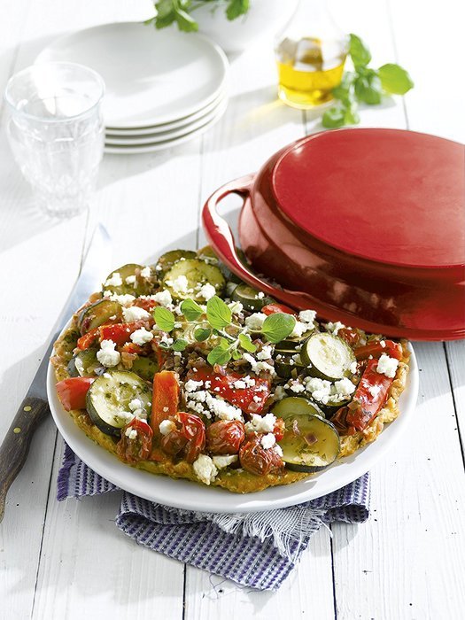 Le Creuset Enameled Cast-Iron 9-3/4-Inch Round Tarte Tatin Pan, Cherry N8