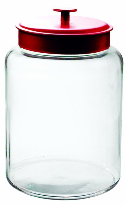 Anchor Hocking 2-Gallon Montana Jar with Red Metal Lid N7