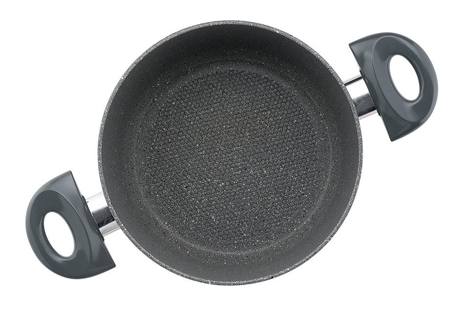 Essenso Neogranite Stone Austin Low Casserole, Dishwasher Safe, Nonstick Italian Stone Coating, 3 Quart N3