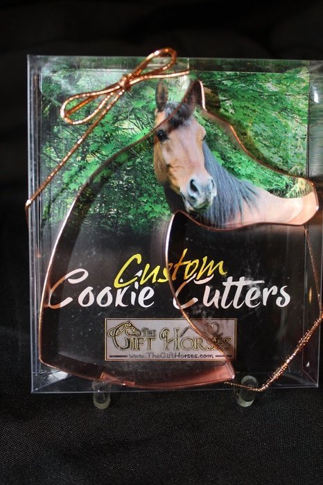 Arabian, Arab Type, English Horse Copper Cookie Cutter ~ Gift Box with Recipes N2