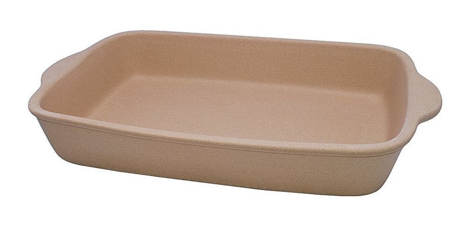 Rada Cutlery Stoneware Rectangular Baking Pan, 9 x 13 Inch, Made in USA