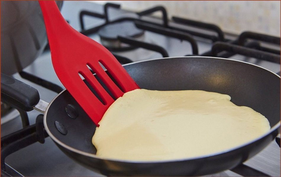 BonNoces Silicone 5-piece set Baking supplies Tools-Large and small Size spatulas-Brush- Slotted Turner-Egg Beater... N5