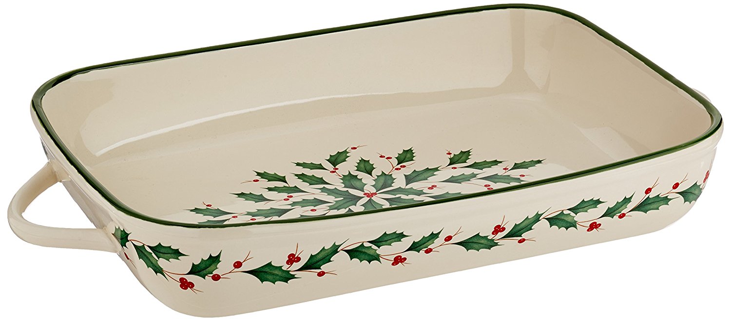 Lenox Holiday Rectangular Baker,Ivory N3 free image download