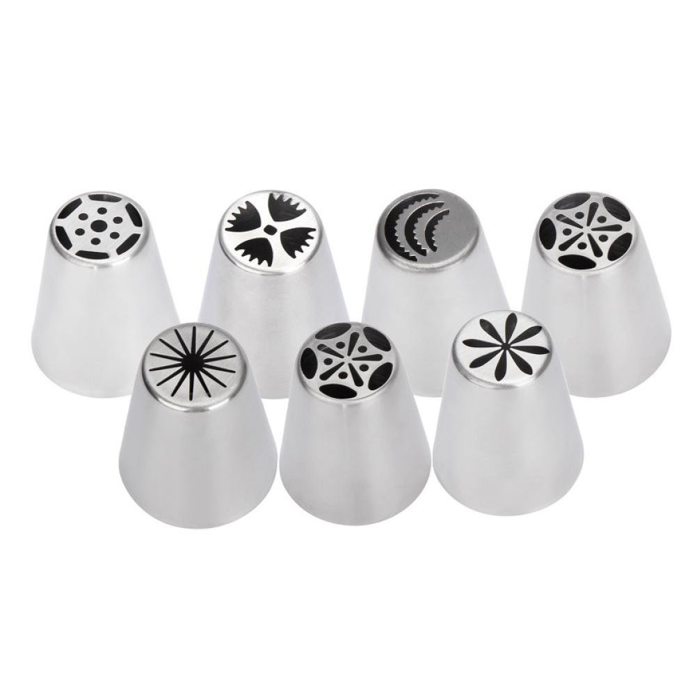 Matoen(TM) 7pc stainless steel Cake Icing Piping Decorating Nozzles ...