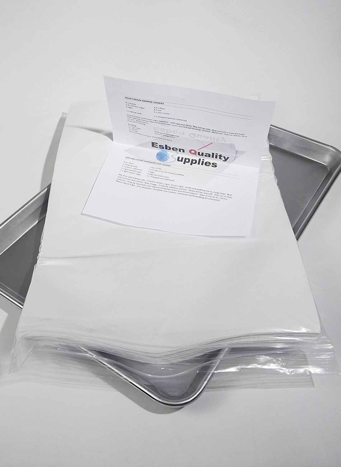 Premium Quilon Parchment Sheets (white), 12x16 baking sheet pan liners ...