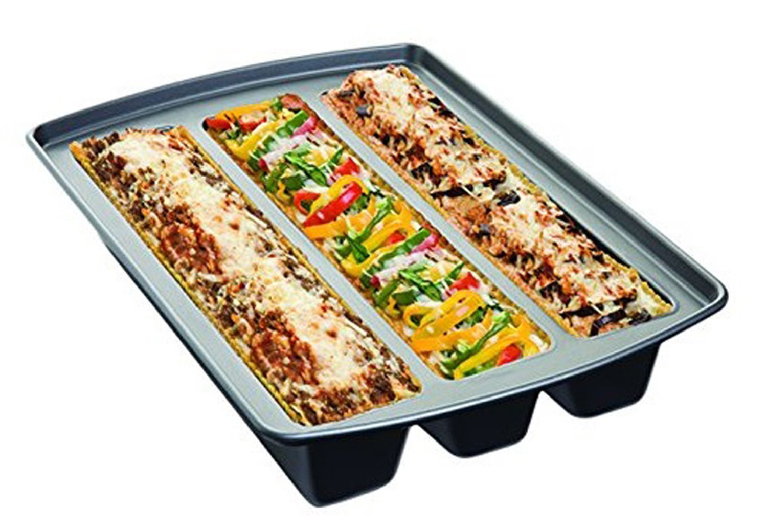 Lasagna Trio Pan Non Stick Bakeware Cookware Roasting Cooking Baking Tray Mold free image download