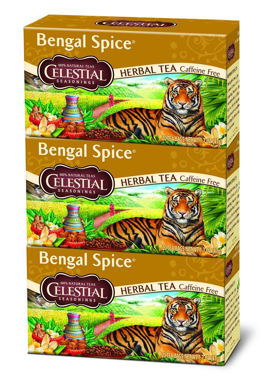Celestial Seasonings Bengal Spice Herbal Tea, 20 Count (Pack of 6) N93