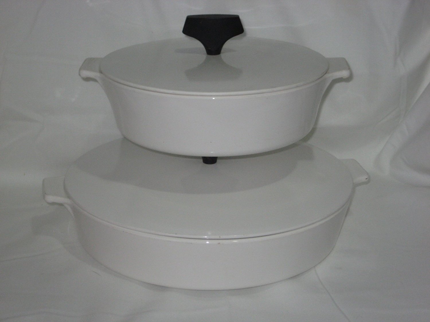 4 Piece Set - Vintage Corning White BUFFET SERVER 1 Quart B-1 & 10 ...