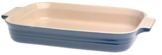 Le Creuset 1.25 Quart Rectangular Dish 10.5x7 Stoneware Blue PG104726-09
