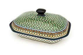 Polish Pottery Tranquility Medium Covered Baking Dish