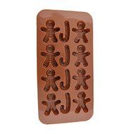 "Silicone Gingerbread Man Christmas Crutches Shape Ice Cream Mold Chocolate Cake" shopping