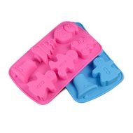 Allforhome(TM) 6 Cavities Christmas Bell Sknowman Tree Silicone Cupcake Baking Mold Soap Molds Polymer Clay Muffin...