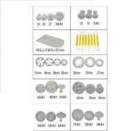 LeaningTech Cake Tools 14 sets (46pcs) Flower Fondant Cake Sugarcraft Decorating Kit Cookie Mould Icing Plunger...