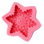 Christmas Snowflake Soap Mold Fondant Cake Decorating Silicone Mould Baking Molds shopping N3