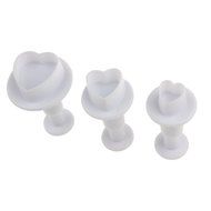 3-pieces DIY Cake Plunger Cutter Molds Sugarcraft Cake Decorating, Sunflower N13