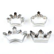 4pcs/lot Crown Sets Cookie Mold, Steel cookie cutter, Biscuit mold, 4 type crown cutter