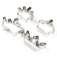 4pcs/lot Crown Sets Cookie Mold, Steel cookie cutter, Biscuit mold, 4 type crown cutter N2