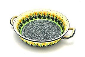 Polish Pottery Baker - Round with Handles - Medium - Daffodil