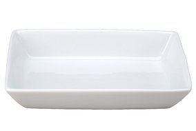 Vertex China ARG-R6D Signature Rectangle Dish Deep, 6" x 4", Porcelain White (Pack of 36)