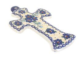 Polish Pottery Daisy Surprise Cross