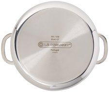 Le Creuset Tri-Ply Stainless Steel Casserole with Lid, 4-Quart N3