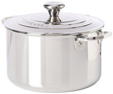 Le Creuset Tri-Ply Stainless Steel Casserole with Lid, 4-Quart N4