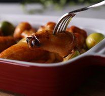 ISHOP-Tech Oblong Rectangular Baking Dish Roasting Lasagna Pan,1200ml, Red, 12&quot; N5