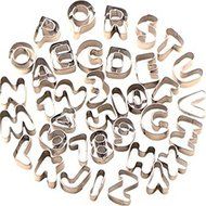 Tinksky 37pcs Metal Alphabet Letters Number Sugarcraft Fondant Cake Decorating Cutters Cookie Biscuit Mould Molds... N3