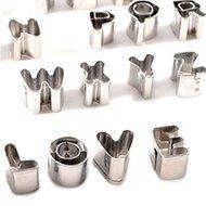 Tinksky 37pcs Metal Alphabet Letters Number Sugarcraft Fondant Cake Decorating Cutters Cookie Biscuit Mould Molds... N4