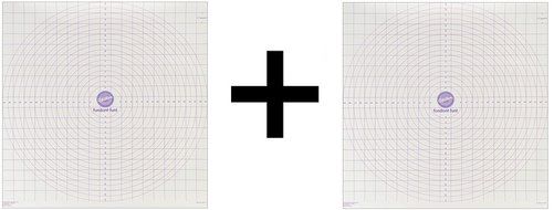 Wilton Roll &amp; Cut Mat Fondant Dough Measured Grid Cutting Board 20X20&quot; (2-Pack)