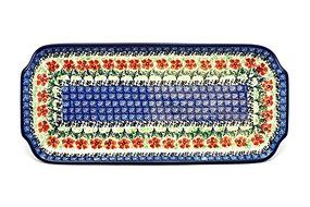 Polish Pottery Tray - Appetizer - 12&quot; - Maraschino