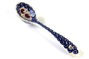 Polish Pottery Ladybug Sugar spoon