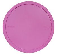 Pyrex 326-PC Round 12-inch Dia. Pink 4-Quart (3.7L) Plastic Mixing Bowl Lid/Cover (2-Pack) (12-inch Dia.) N2