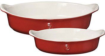 Emile Henry Oval Baker Set Rouge 369722