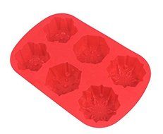 Youbedo 6 Cavity Snowflakes Silicone Cake Mold (Color Random) N3