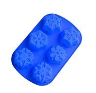 Youbedo 6 Cavity Snowflakes Silicone Cake Mold (Color Random) N4