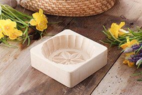 Traditional Polish Folk Art Flower Wooden Butter Mold