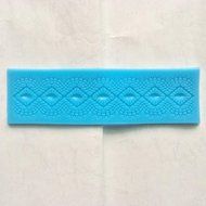 Allforhome Sugarcraft Cake Decoration tool Baroc Embossing Lace Diamond pattern central Border Icing Silicone...
