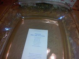 Princess House Fantasia Large Deep Dish Lasagna Dish Baker #535 Retired Rare Very Hard to Find N4