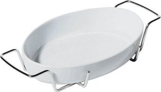 Ettore Sottsass Small Oven-To-Table Dish and Holder
